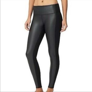 Athleta faux leather front leggings in size small
